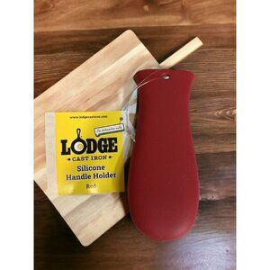 Lodge Silicone Hot Handle Holder for Grill & Pan cast iron cook safety camp RED-